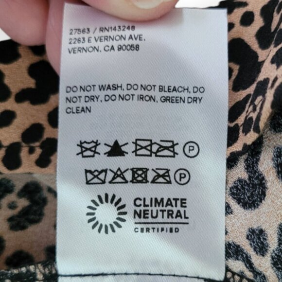 Reformation Marlowe Mini Dress 2X Leopard New - Picture 9 of 16